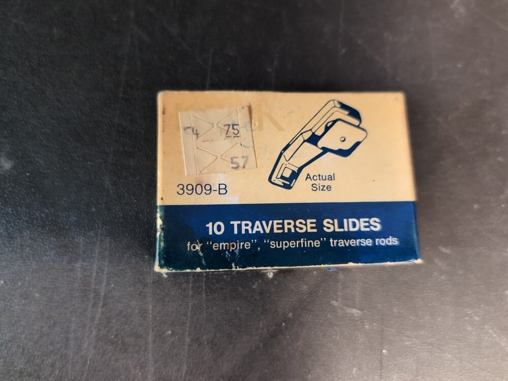 vintage Kirsch traverse slides (model 3909-B) NOS New Sealed Box